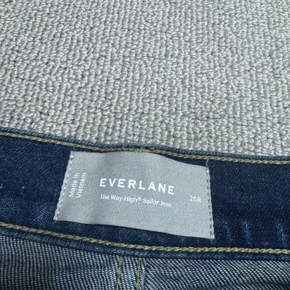 Everlane Jeans The Way High Sailor Jeans Blue Pockets Women’s Size 26 - Picture 11 of 13